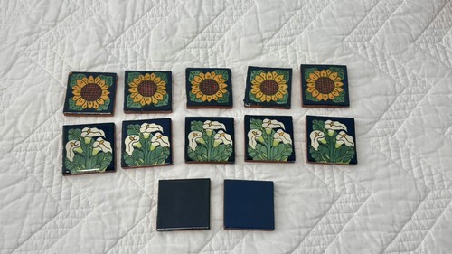 Square talavera hand - , 2"