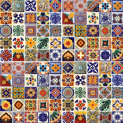 100 4x4 mexican tiles - 100,